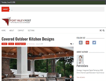 Tablet Screenshot of fortrileypost.com